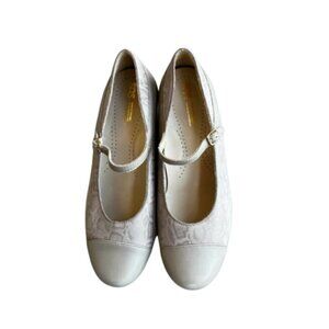 SAS Isabel Grigio Snake Suede Leather Mary Jane Pumps Size 8 WW